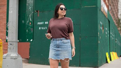 Denim overall outlet skirt and shorts