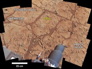 Investigating Curiosity's Drill Area