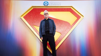 LONDON, ENGLAND - JULY 02: James Gunn attends the "Superman" Fan Event in London's Leicester Square on July 02, 2025 in London, England.