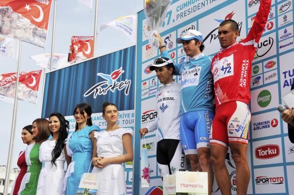 The day's podium