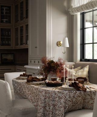 A fall-themed dining table designed by McGee & Co.