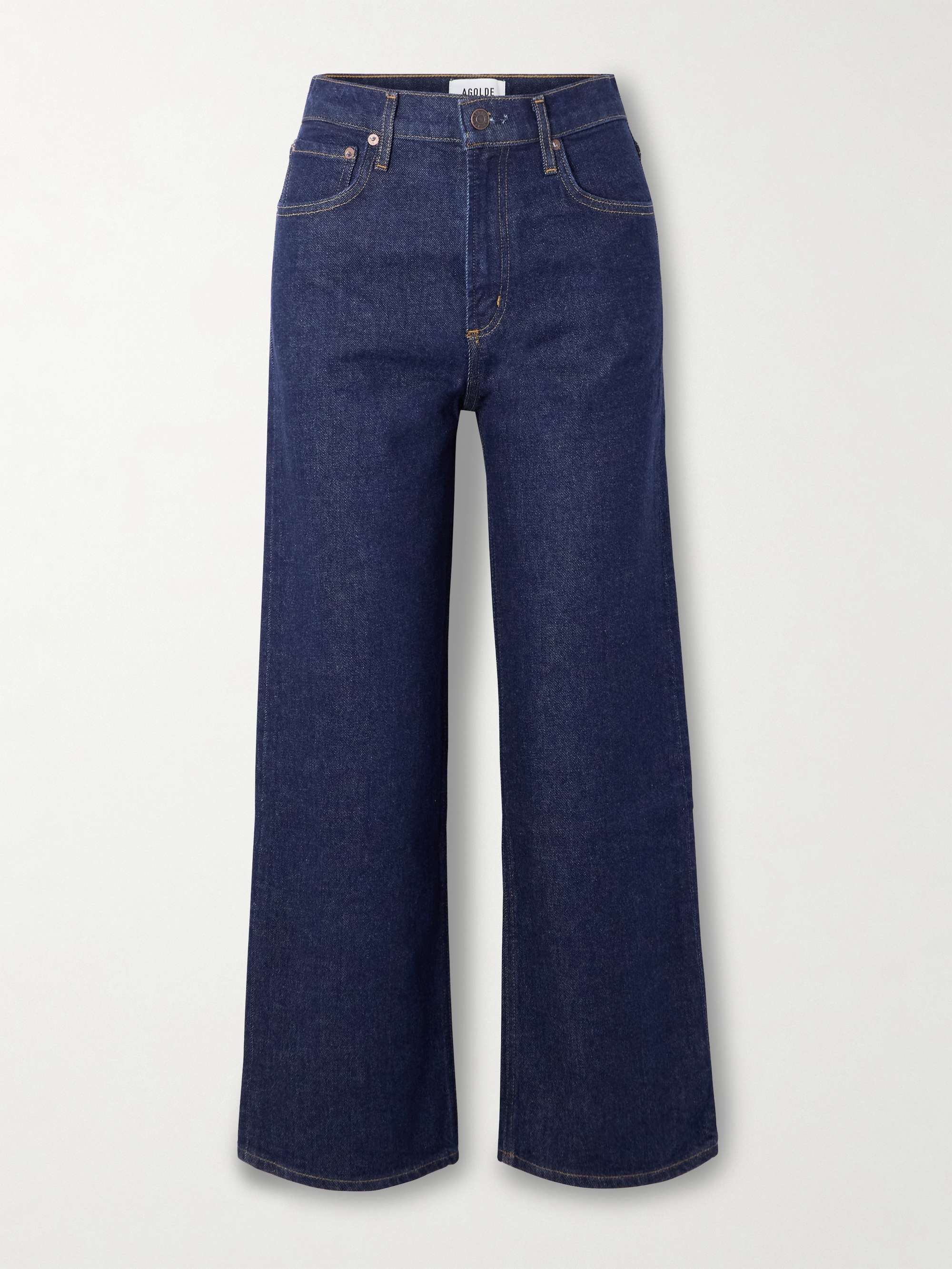 Ren Cropped High-Rise Wide-Leg Jeans