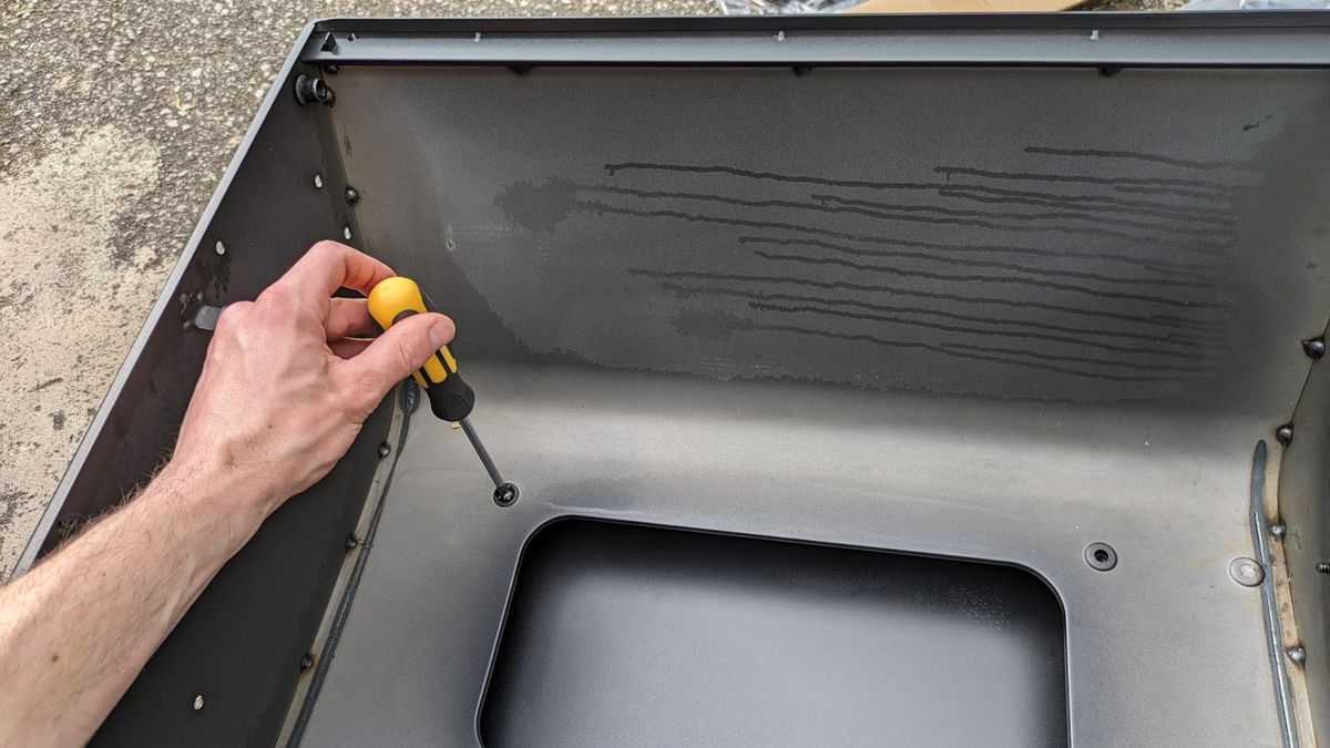You'll need to assemble Char-Broil's grill using the fixings supplied.