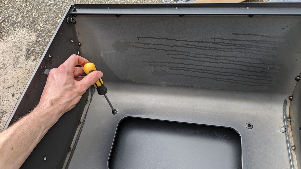 You'll need to assemble Char-Broil's grill using the fixings supplied.