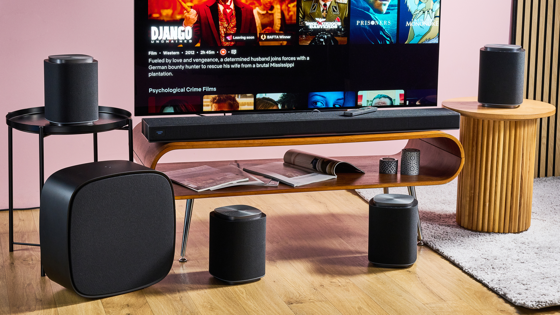 LG Sound Suite Quad Suite setup with LG TV