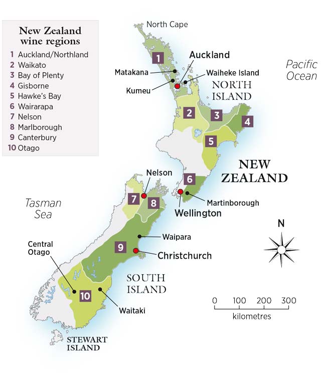 New Zealand map