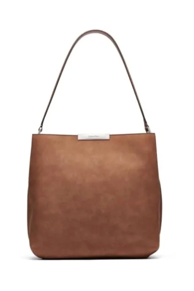 Calvin Klein, Jodi Triple Compartment Bucket, Caramel (Was $158) 