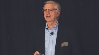 Mike Sullivan-Trainor gives the State of Pro AV address at InfoComm.