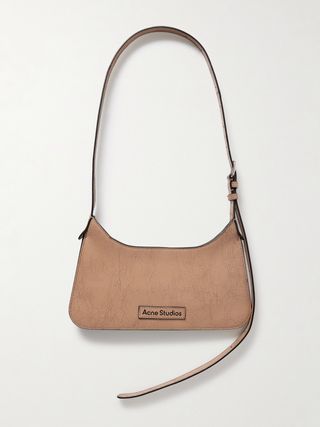 Platt mini cracked-leather shoulder bag