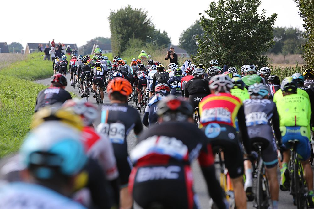 The peloton in action during stage 7