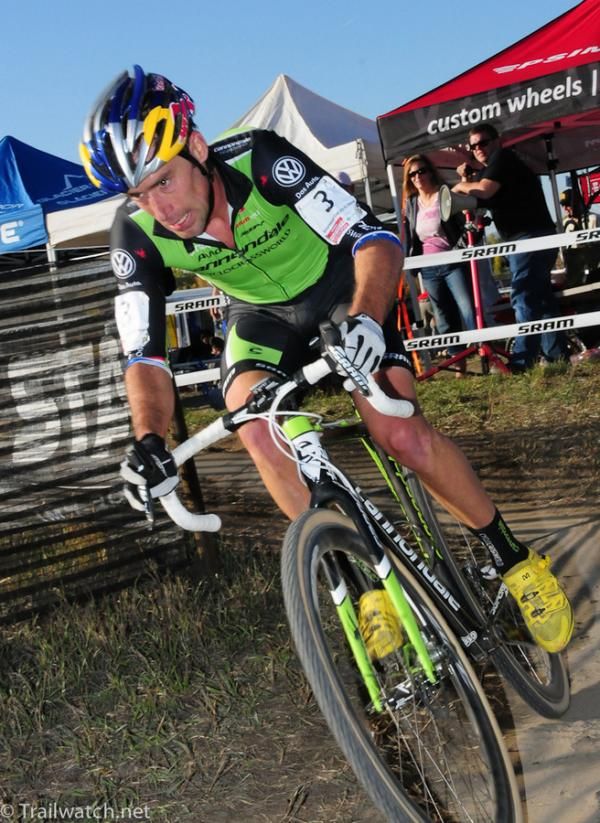 Tim Johnson (Cannondale) battling for a podium position with two laps to go