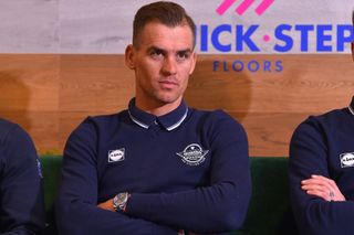 Zdenek Stybar (Deceuninck-Quickstep) looking serious before Paris-Roubaix