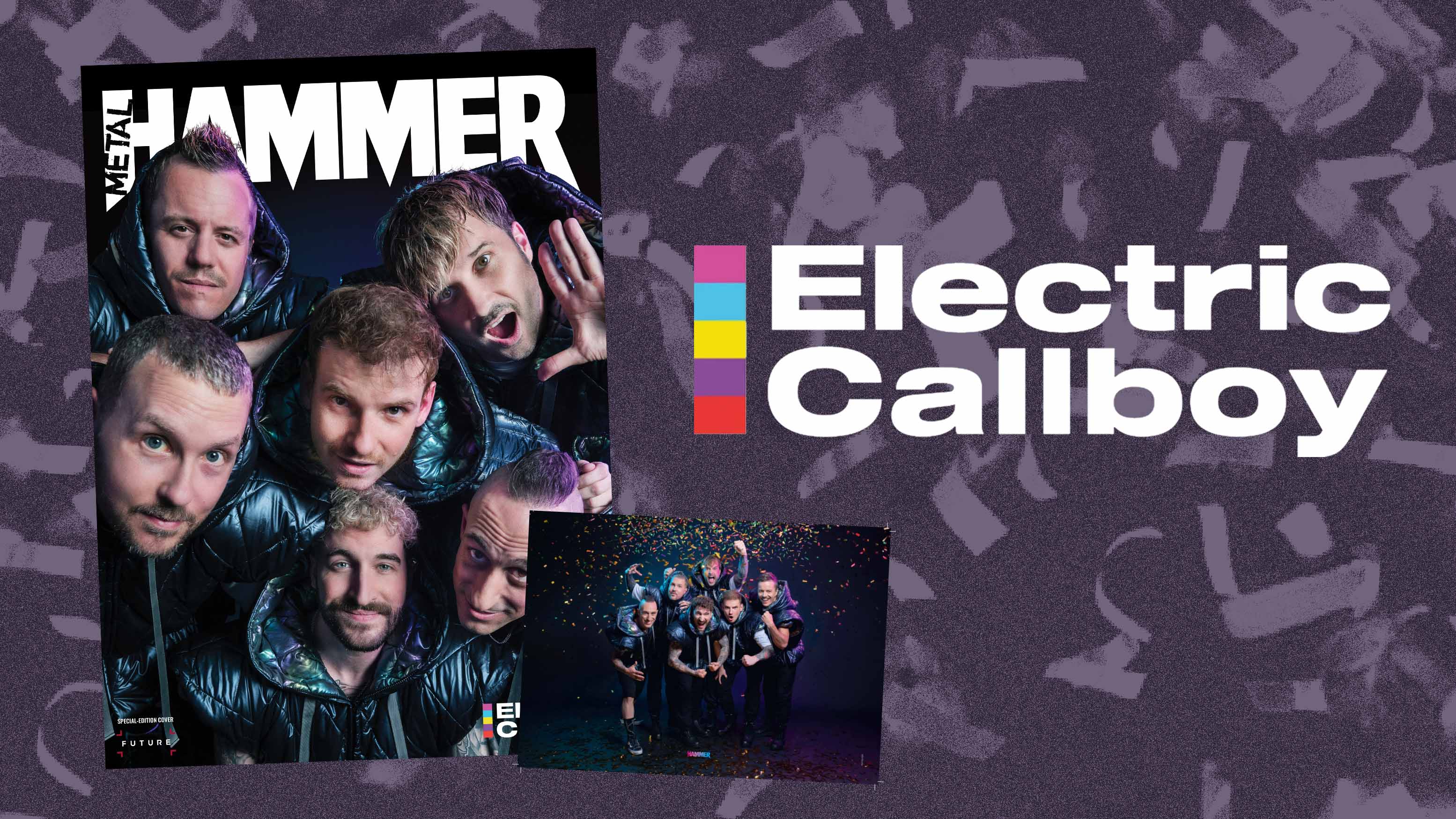 Metal Hammer with an Electric Callboy cover and card