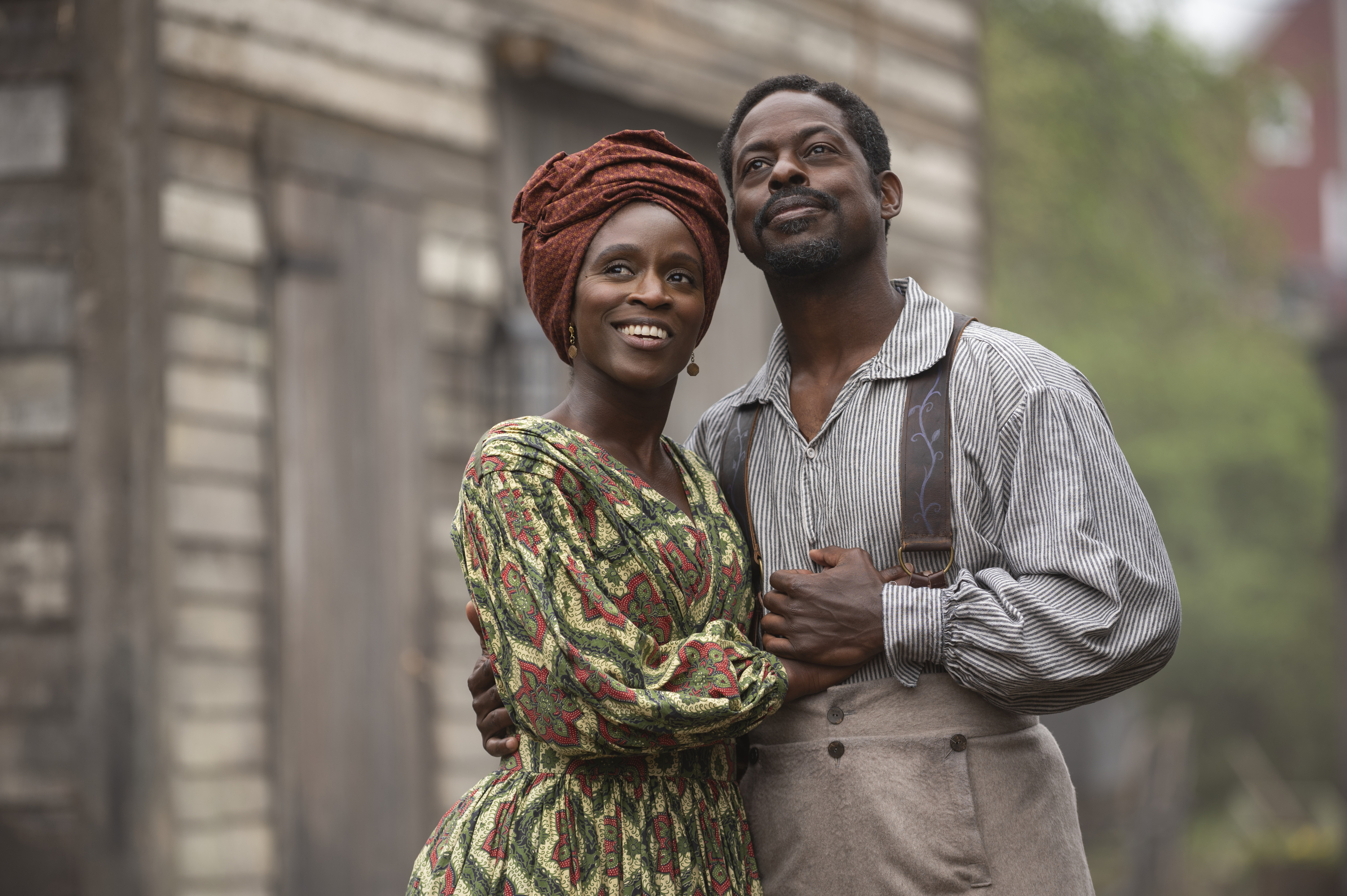 Sharon Duncan-Brewster as Miss Angie and Sterling K. Brown as Medwin Harris, in 'Washington Black.'