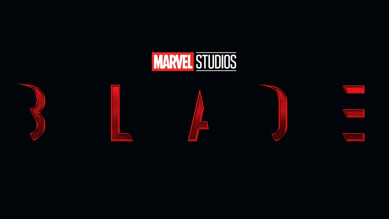 A screenshot of the updated logo for Marvel Studios' Blade movie