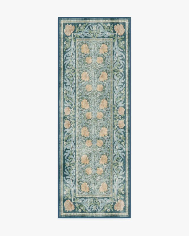 Ruggable x Morris &amp;amp; Co., Pimpernel Dusk Blue Rug