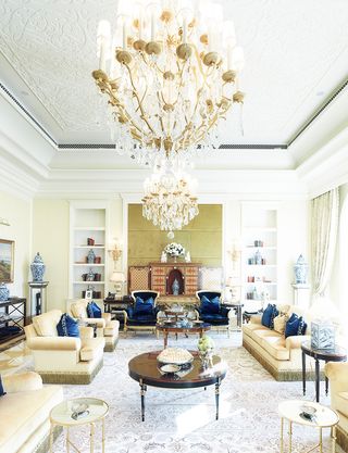 Neo classical style sitting room in Alabbar's home