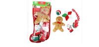 Midlee Toy Filled Christmas Dog Stocking Gift Set