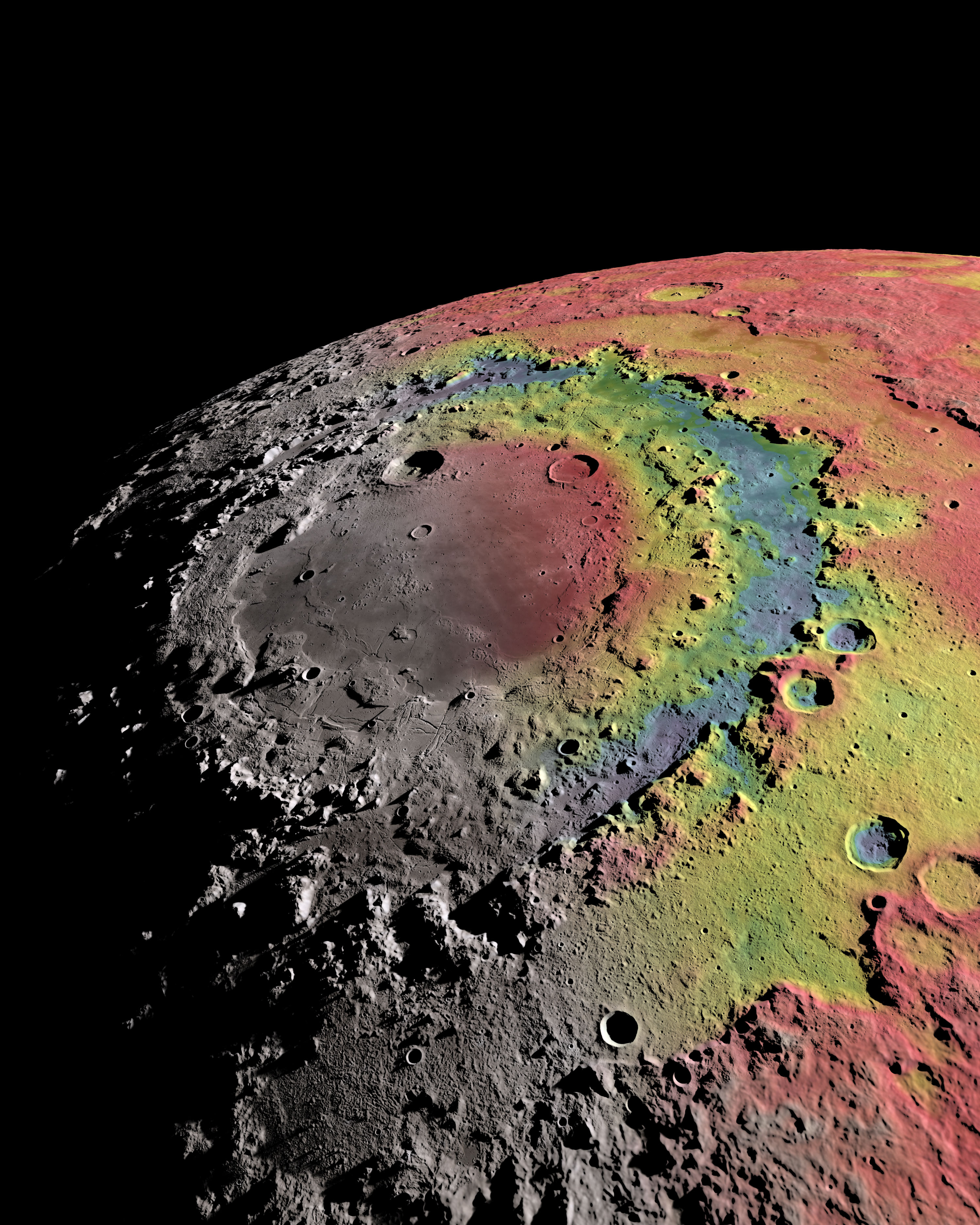 Orientale Basin Gravity Map