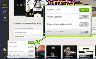 Privacy Settings Spotify Web Browser