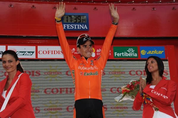 Igor Anton (Euskaltel-Euskadi) had two reasons to celebrate.