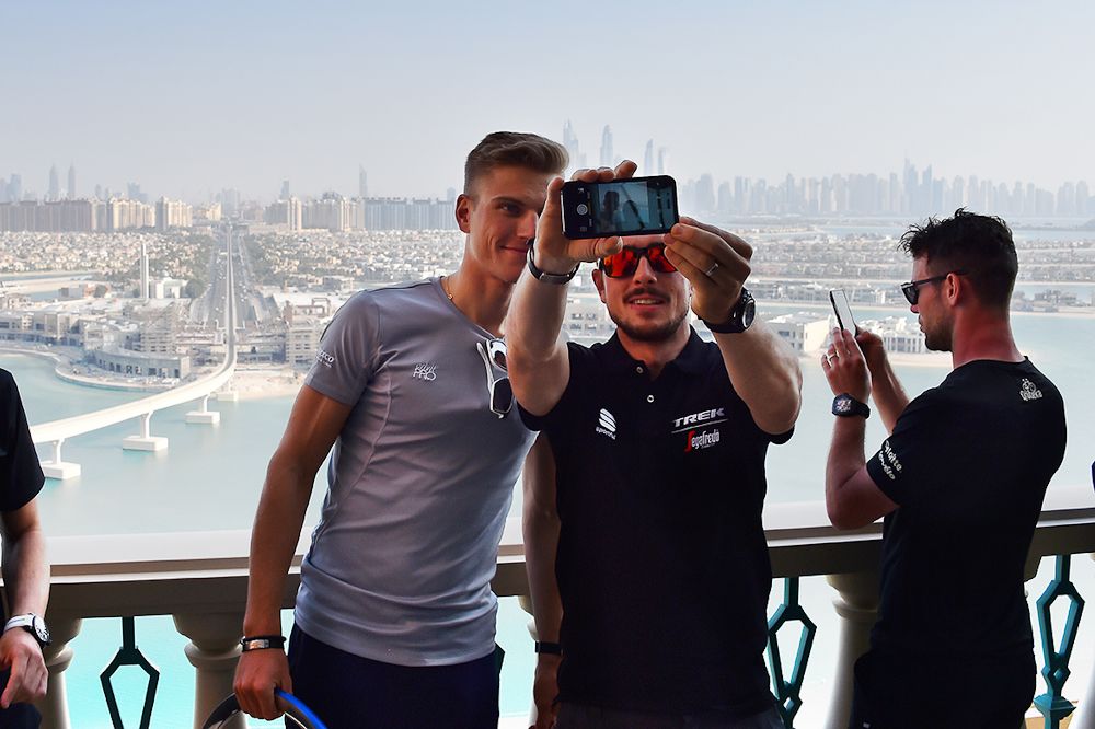 John Degenkolb captures a selfie in Dubai with Marcel Kittel