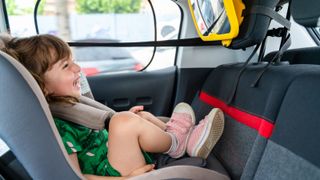 Child in rear facing car seat