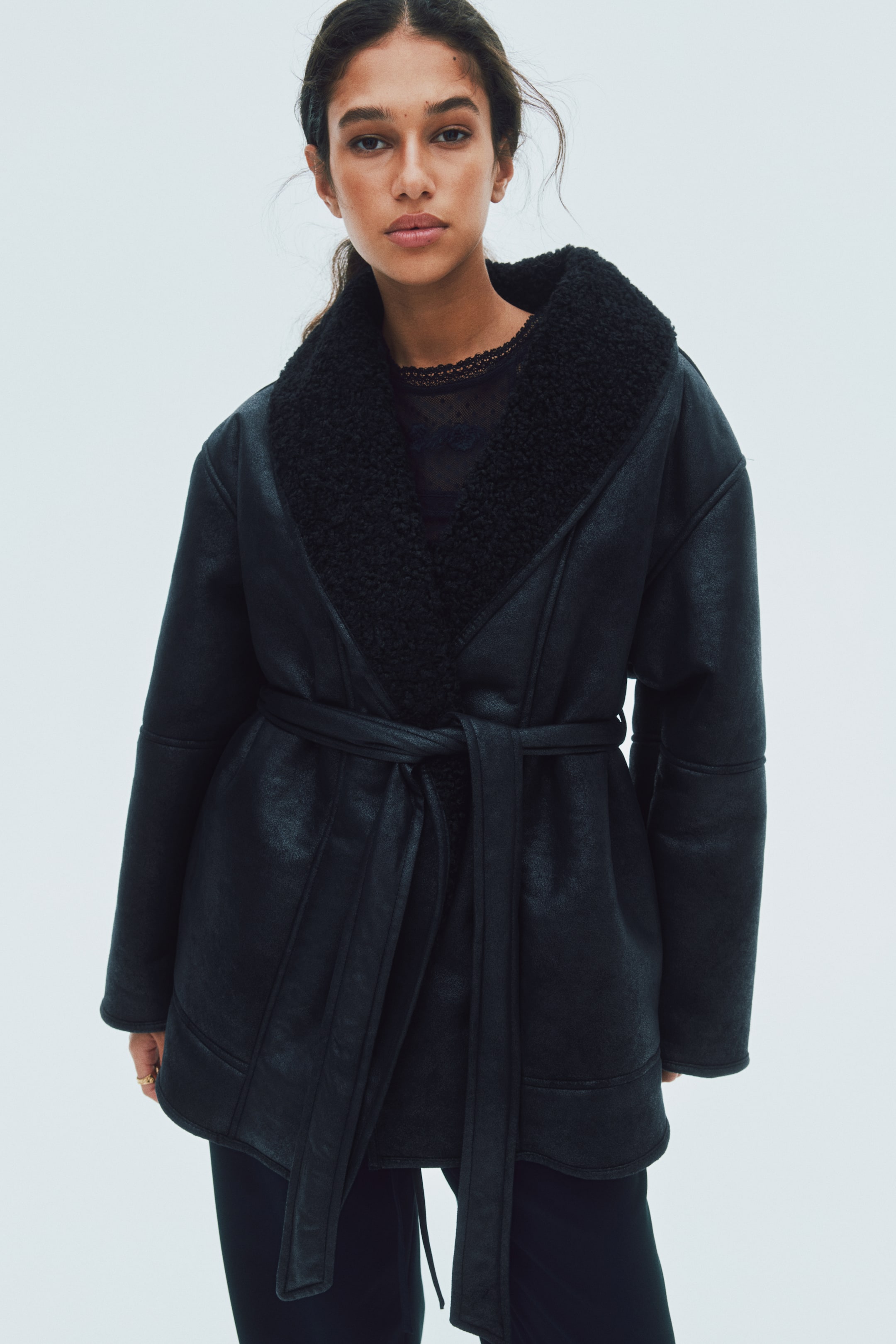 Double-Faced Coat - Black
