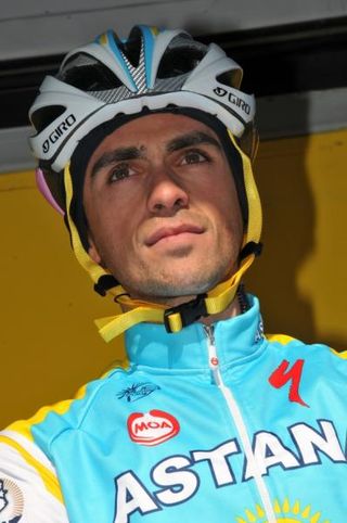 Alberto Contador (Astana) at the start