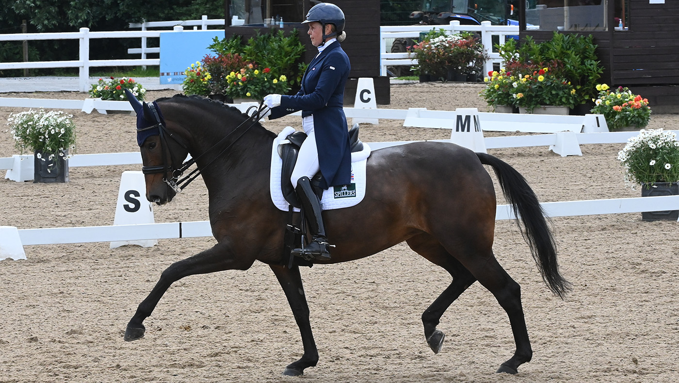 Mandy Day and Giomf at Hartpury CDI 2021