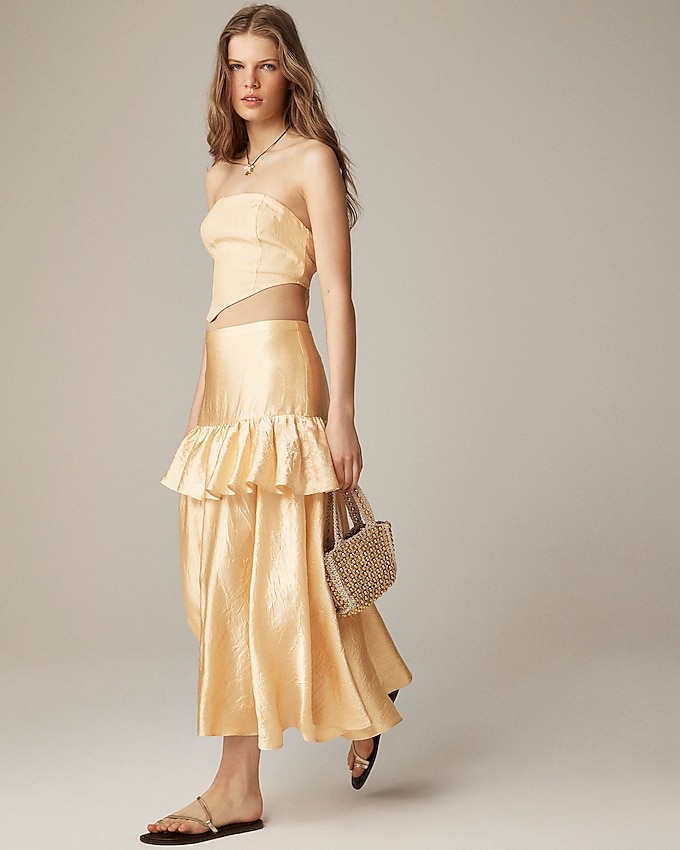 Collection Ruffle-Tier Midi Skirt