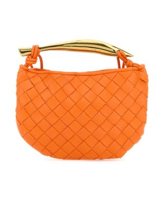 Best Price on the Market at Italist | Bottega Veneta Orange Leather Sardine Handbag