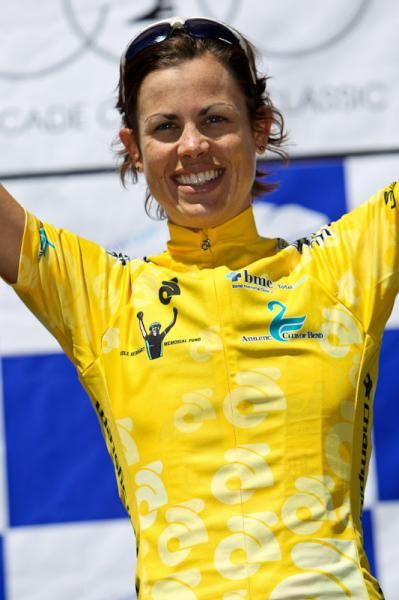 Cath Cheatly (Colavita-Baci) heads into tomorrow's time trial with the race lead.
