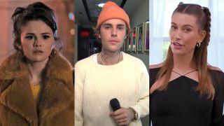 Selena Gomez in Only Murders in the Building; Justin Bieber on Saturday Night Live; Hailey Bieber on Who&#039;s in My Bathroom?