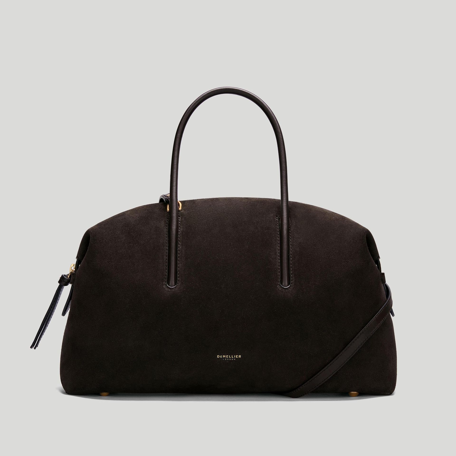 The Midi Stockholm | Dark Chocolate Suede & Dark Chocolate Smooth | Demellier