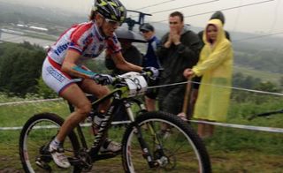 Irina Kalentieva (Topeak Ergon) racing in the European Championships in Moscow