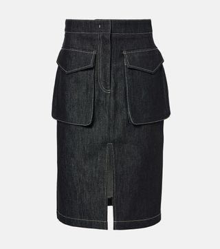 Co, Denim Pencil Skirt