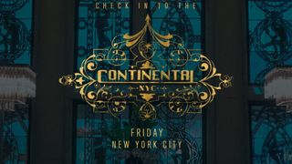 A screenshot of the first promotional image for The Continental, a John Wick prequel series on Peacock