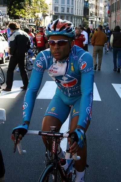 Yohann Gene (Bouyges Telecom) looks a little nervous this morning