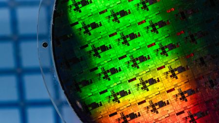 Chip Wafer Close up 