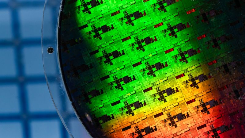 Chip Wafer Close up 
