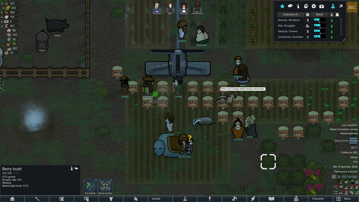 RimWorld 1.3 helps you weave a tale of cattle drives and carnage PC Gamer