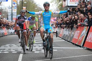 Enrico Gasparotto (Pro Team Astana) takes the win