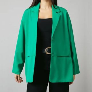 green blazer