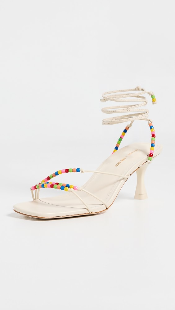 Larroud&amp;eacute; X Ciao Lucia Eloisa Sandals - Calf Skin Ivory