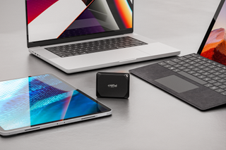 Press material for the Crucial X10 Pro external SSD.