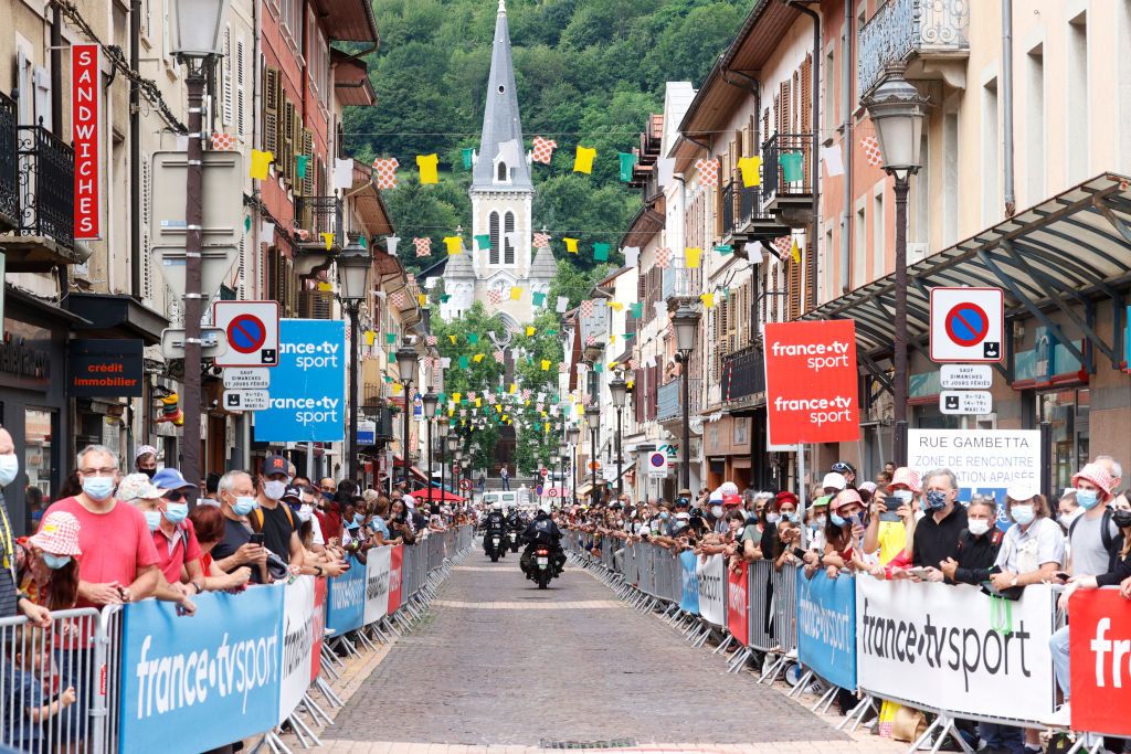 VALENCE FRANCE JULY 06 Public at start in Albertville City during the 108th Tour de France 2021 Stage 10 a 1907km stage from Albertville to Valence LeTour TDF2021 on July 06 2021 in Valence France Photo by Chris GraythenGetty Images