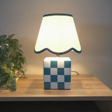 La Redoute Checkerboard Ceramic Table Lamp