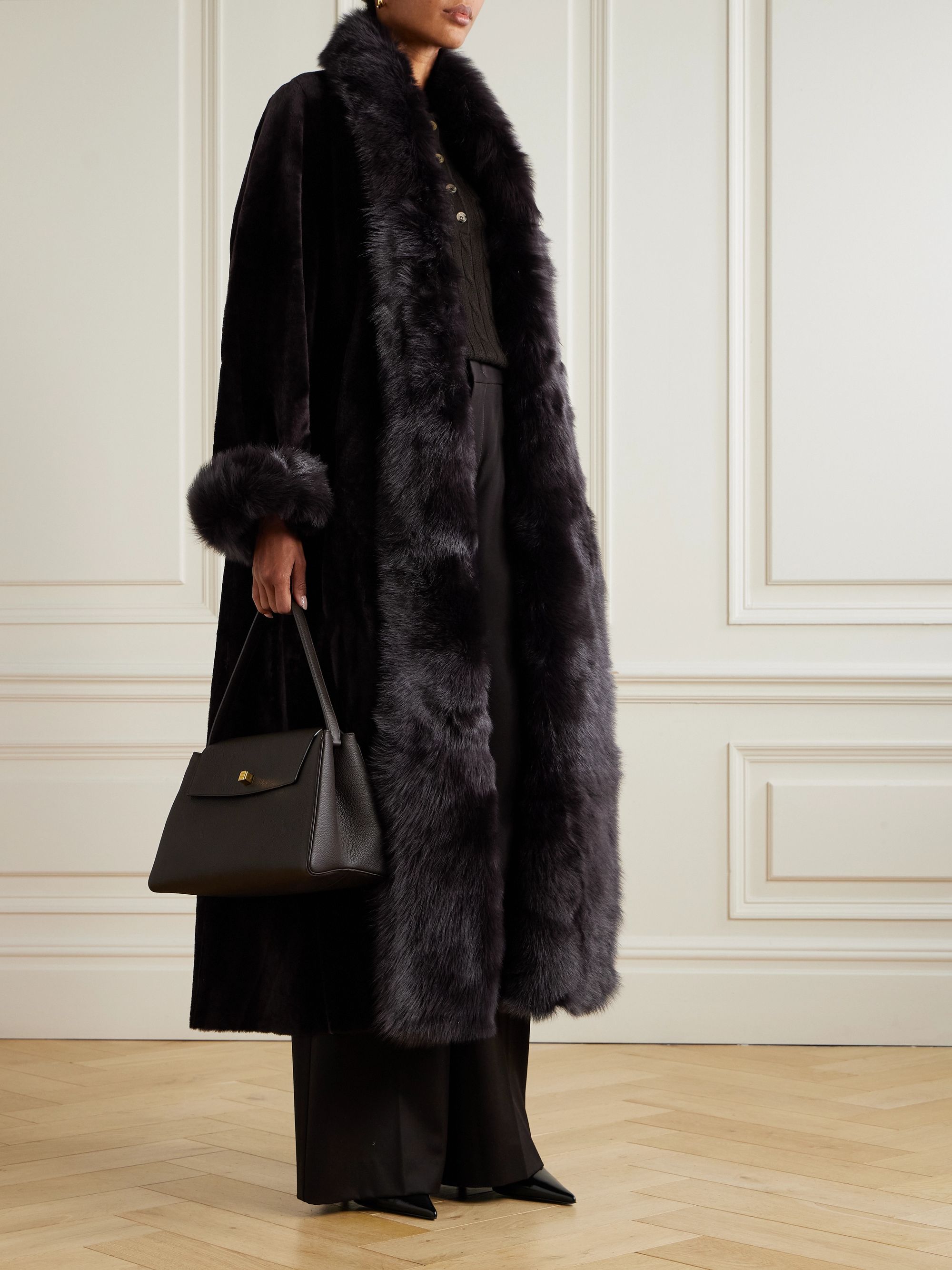 NOUR HAMMOUR, Sima shearling coat