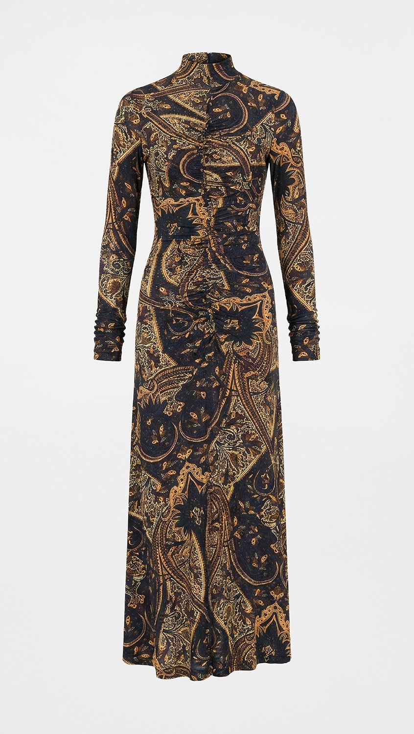 Ulla Johnson, Ida Long Sleeve Jersey Dress - Twilight Paisley
